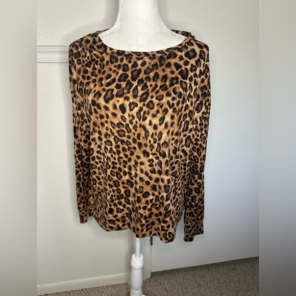 Lauren Ralph Lauren Leopard Print Women's Blouse size L - Picture 1 of 7